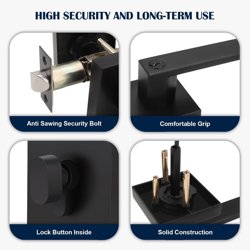 1 Set Probrico Entry Door Locks with Deadbolt Heavy Duty