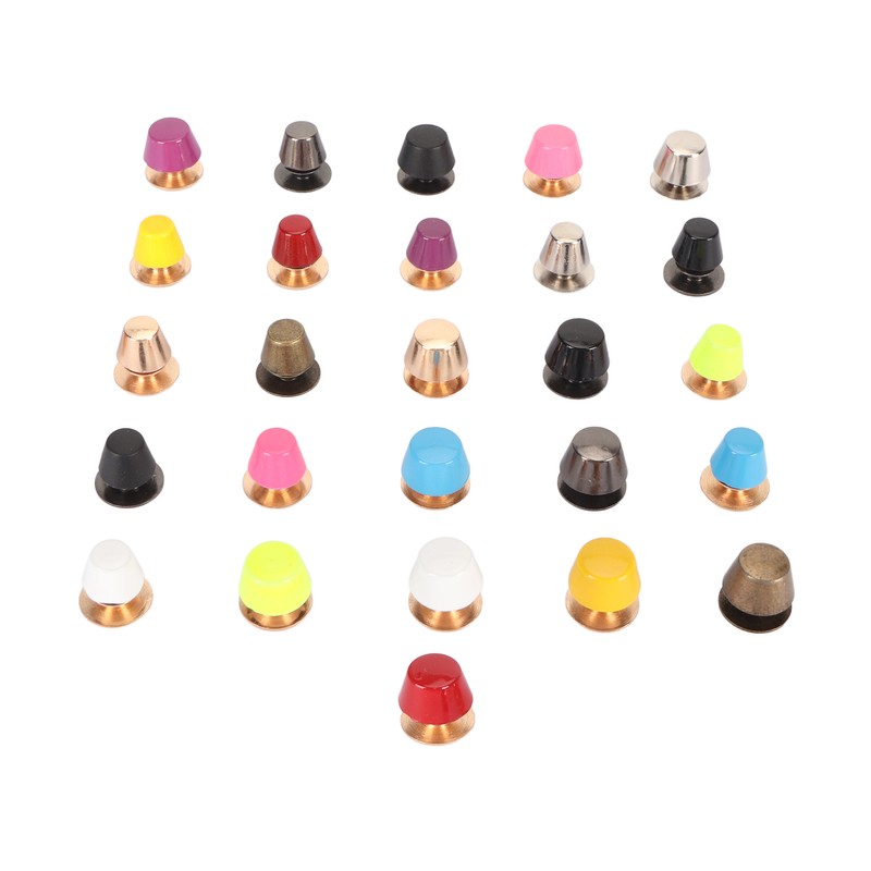 26pcs Screwback Studs Nailheads Lightweight Rust Proof Zinc Alloy Flat
