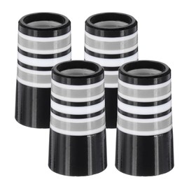 PATIKIL Golf Ferrules 0.370" Inner Diameter 4 Pack Tapered Shape Golf Club Ferrule Multi-Ring Iron Ferrule Rings for Tapered Tip Iron Wedge Shafts Fits Steel Graphite Shafts Silver