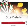 SSyang 100Pcs Dart Shafts,48MM Plastic Dart Shafts Nylon Dart Stems