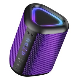 aowoka Bluetooth Speaker, 2025 Portable Wireless Speakers With Led Light, Bluetooth 5.4, 24H Playtime, Enhanced Bass, IPX7 Waterproof, Outdoor Speaker for Travel, Sport, Party, Biking.