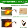 Upgraded 6200F Fireproof Document Bag with Lock, Fireproof Money Bag