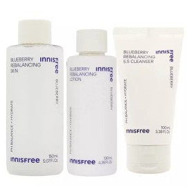 Innisfree 1+1 이니스프리 블루베리 스킨(대용량)/로션/폼 1+1 Innisfree Blueberry Skin (Large Size)/Lotion/Foam [Blueberry [Foam Cleansing] 100ml x 2 pieces]