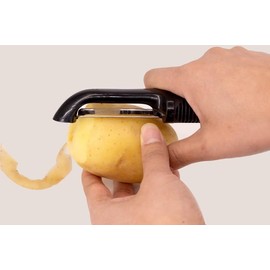 Kitchen Tools, Fruit Peeler, Potato Peeler, Vegetable Peeler, Multi-Purpose Peeler (Black, One Size)