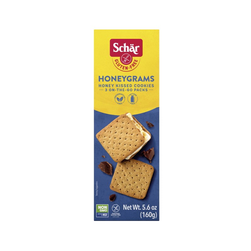 Unbranded (3 pack) Schar Gluten Free Honeygrams, Honey Cookies, 5.6