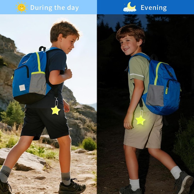 Capaneus Safety Reflector Pendant, Children's Reflector Pendant for School Bag,