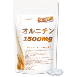 JAY&CO. Ornithine 1500mg Tablets (30 Day 180 Capsules)