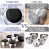 Umite Chef Mixing Bowls with Airtight Lids, 8PCS Stainless Steel