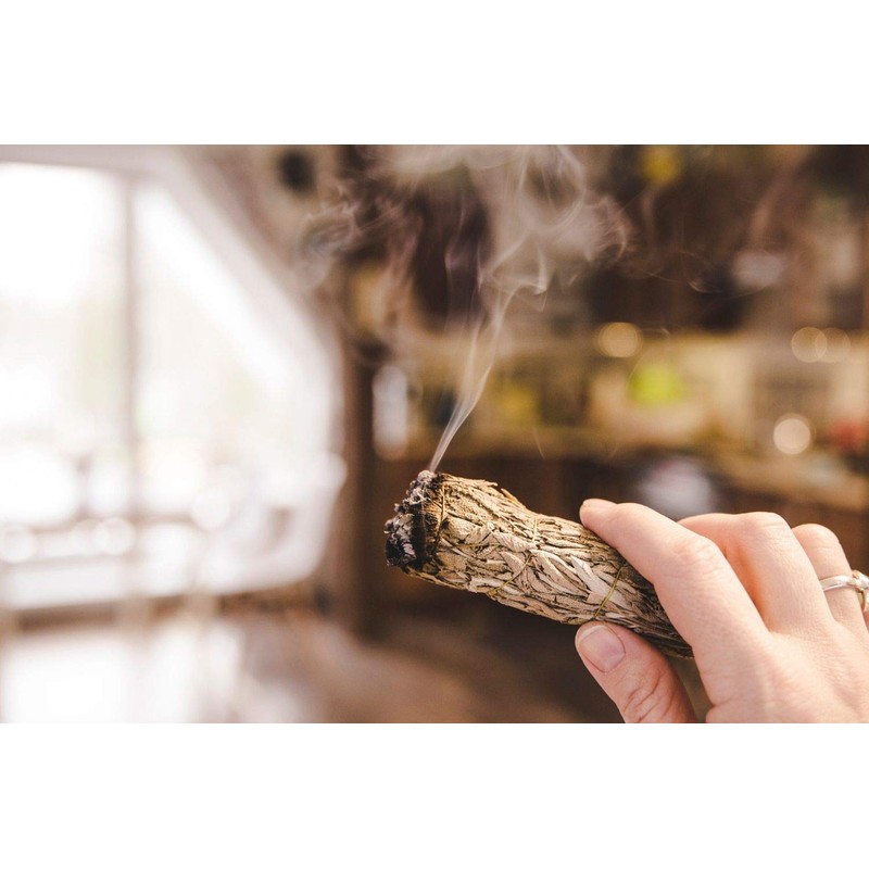 Smudge Herbs Pack California White Sage Cedar Blue sage (White