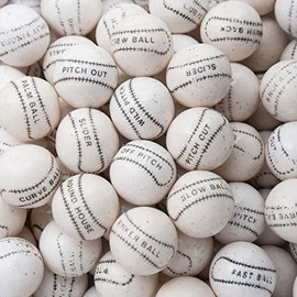 Bayside Candy Flavored Gumballs (Home Run Baseball Gumballs, 2LB)