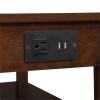 Convenience Concepts American Heritage One-Drawer End Table w/Charging Station in