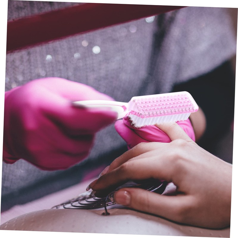 Healeved Nail Art Brush Set 8pcs Nail Scrub Brush for