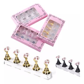 Mouyic Muestrario Para Diseños De Uñas Color Transparente