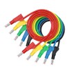 CZJZDZ 5pcs 4mm Retractable Banana Plug Stackable Test Leads Cable