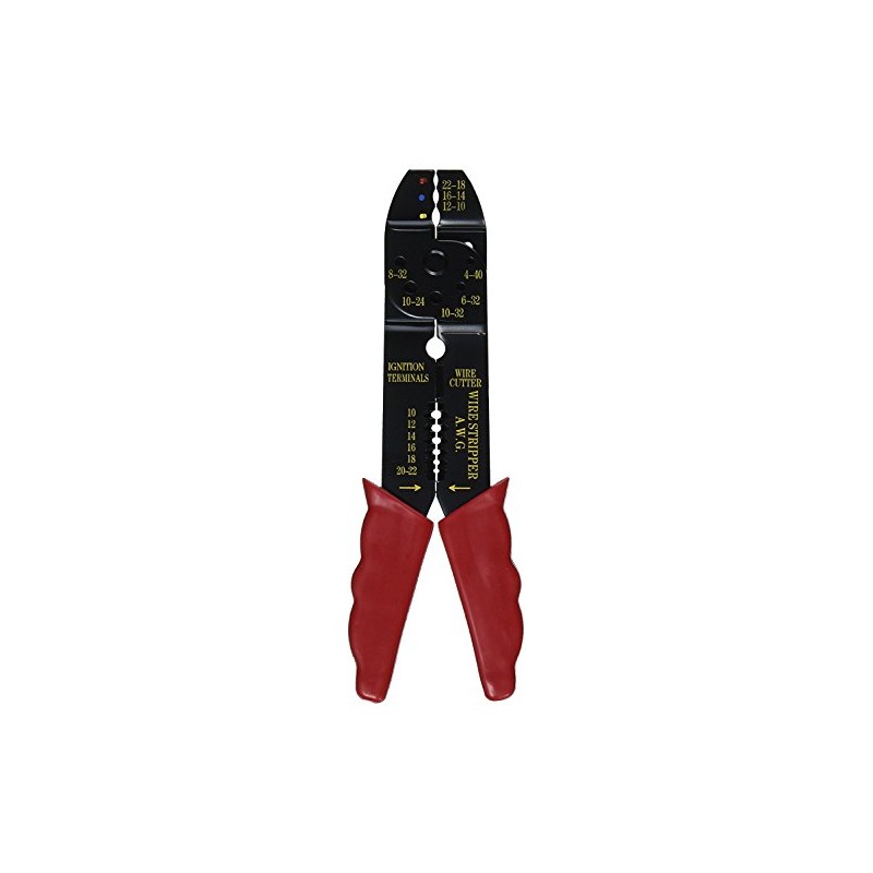 Edward Tools Electrical Wire Crimper and Stripper - Crimps and