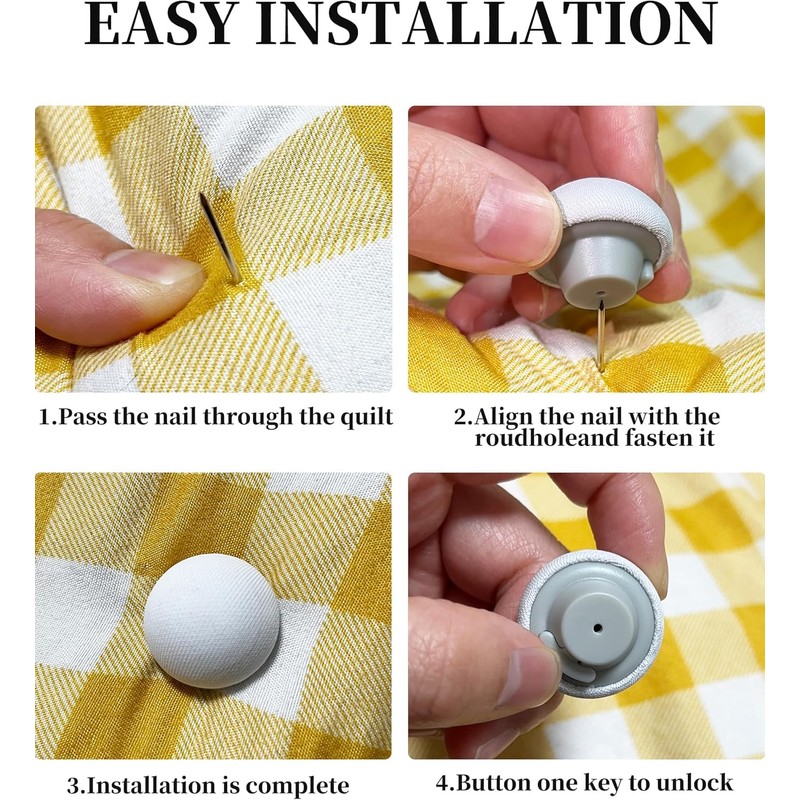 16 Pcs Duvet Clips, Duvet Pins – Reusable Fixing Buckles