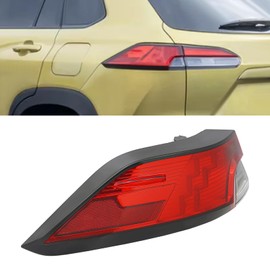 EnSyuSuMa Outer Tail Light For 2022-2023Toyota Corolla Cross XLE LE L & 2023 Cross Hybrid XSE SE S, LED Left Side Taillight, Rear Brake Light OEM 81550-0A170, 81560-0A170 (Left Tail Light)