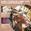 EDIETH Professional Leather Craft Tools Kit Leather Working & Tooling