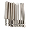 Hex Wrench Drill Bit 1/4in Shank Metric Sizes 1.5mm to