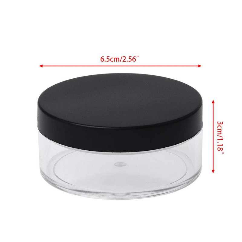 JAGETRADE 50 g Plastic Empty Loose Powder Box with Strainer