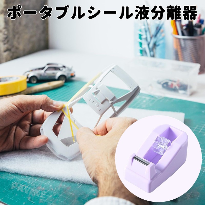 PAVIKE Tape Dispenser, Tape Cutter, Mini Size, Tabletop Tape Holder,