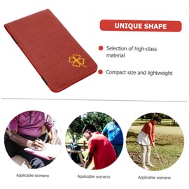 Totority Portable Golf Scorebook Leather Scorecard Holder for Outdoor Games Compact Score Keeping Book for Golfers