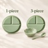 Ceramic Divided Plate Set for Everyday Meals – 3-Section Serving