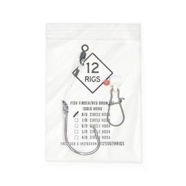 3 Pack 'Hatteras Style' Fish Finder Red Drum Surf Fishing Rigs 100LB Mono (8/0)