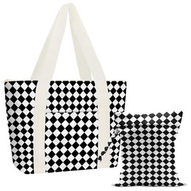 JIUWEIHU Large Beach Pool Bag And Wet Dry Bag Waterproof Sandproof Black Beach Tote Laundry Bags for Swimsuits for Travel, Large Capacity Foldable for Women