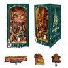 Fifijoy Miniature Book Nook Kit Christmas Book Nooks for Adults,