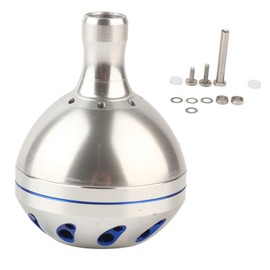 Metal Lightweight Knobs Fishing Reel Handle for Jigging Reel Tackle Tools (Silver)