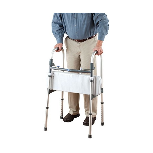 Walker Rest Seat- Attachable Seat for Folding Walker Supports up to 250 lbs. 25" L x 8" W x 2 1/2" H