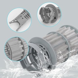 GisWell Micro Filter Fine Sieve, Fine Sieve Filter Sieve Micro Filter Premium Compatible with Bosch Siemens Neff Constructa Küppersbusch Dishwasher Replacement Parts 645038 AP4339631