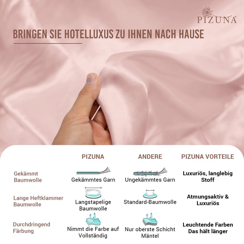 Pizuna 400 Thread Count Cotton Fitted Sheet 90 x 200