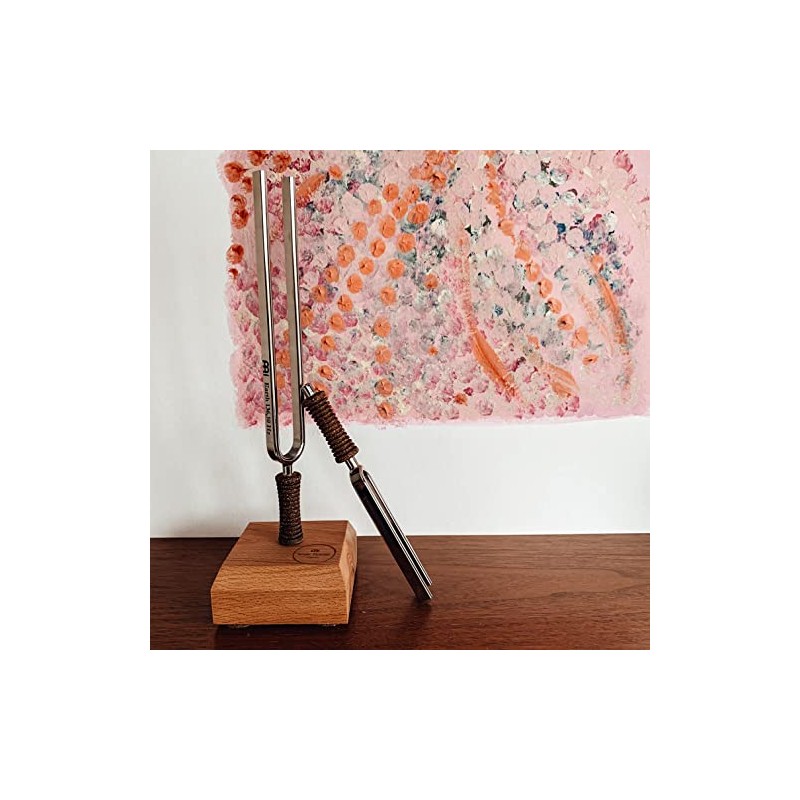 Sonic Energy Tuning Fork Wooden Stand - Holder for a
