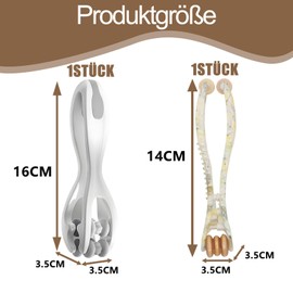 2 Stück Handmassagegeräte, Massageroller Fingermassagering Massage Roller, Massageball Hände Massagering Finger Muskel Entspannen Massagegerät Finger Massageringe