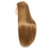 Mannequin Head with Synthetic Fiber Hair - Straight, 28" Doll