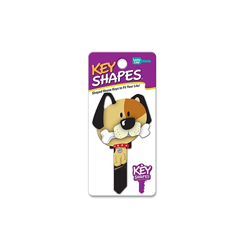 Lucky Line Key Shapes, Dog, House Key Blank, Weiser WR5,