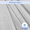 cloth polyester shower curtain liner bathroom fabric white 72x72in