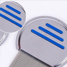 Fine-tooth Comb for Lice and Nits Stainless Steel Functional Comb 2ea