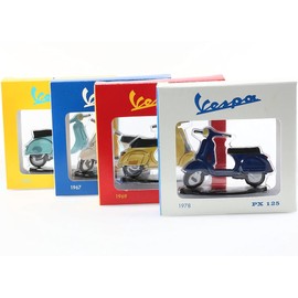 OPO 10 - Lot of 4 2D Reproductions of Scooter Compatible with Vespa 7 cm: 50 Special + 150 GS + PX 125 + 125 Primavera
