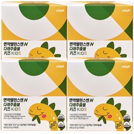 Cubby& Immune Balance Actinidia Extract Kids Liquid Stick 60 sachets, 4 cans, 4 month supply, Children's Immune Balance / 면역밸런스엔 다래추출물 키즈 액상 스틱 60포 4통 4개월분 어린이 면역 밸런스