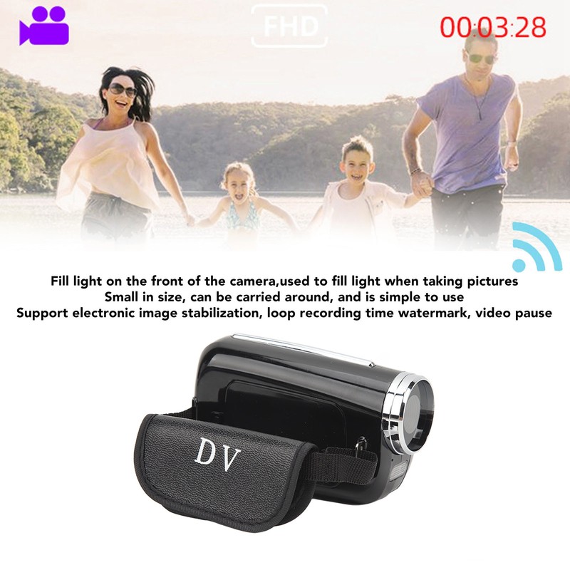 DV Recorder 1.8in IPS Touch Screen 4x Digital Zoom Handheld
