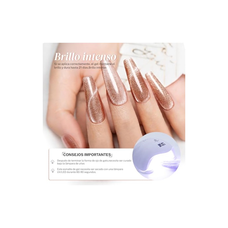 CHERIMOYA Esmalte de Uñas de Gel Ojos de Gato Ultra