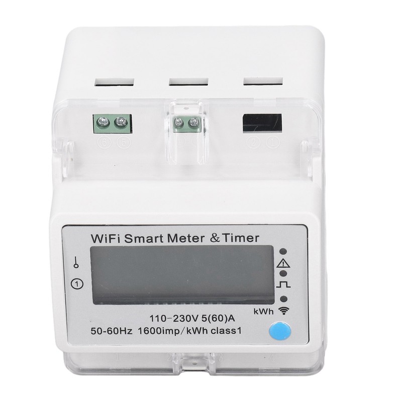 Smart Energy Meter DIN Rail Digital Display Electric Meter WiFi