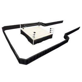 Figures Toy Company Wrestling Ring & Ultimate Barricade for WWE & AEW Wrestling Action Figures