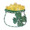 MUDHEN Impact Innovations St. Patrick's Day Lighted Window Decoration Pot