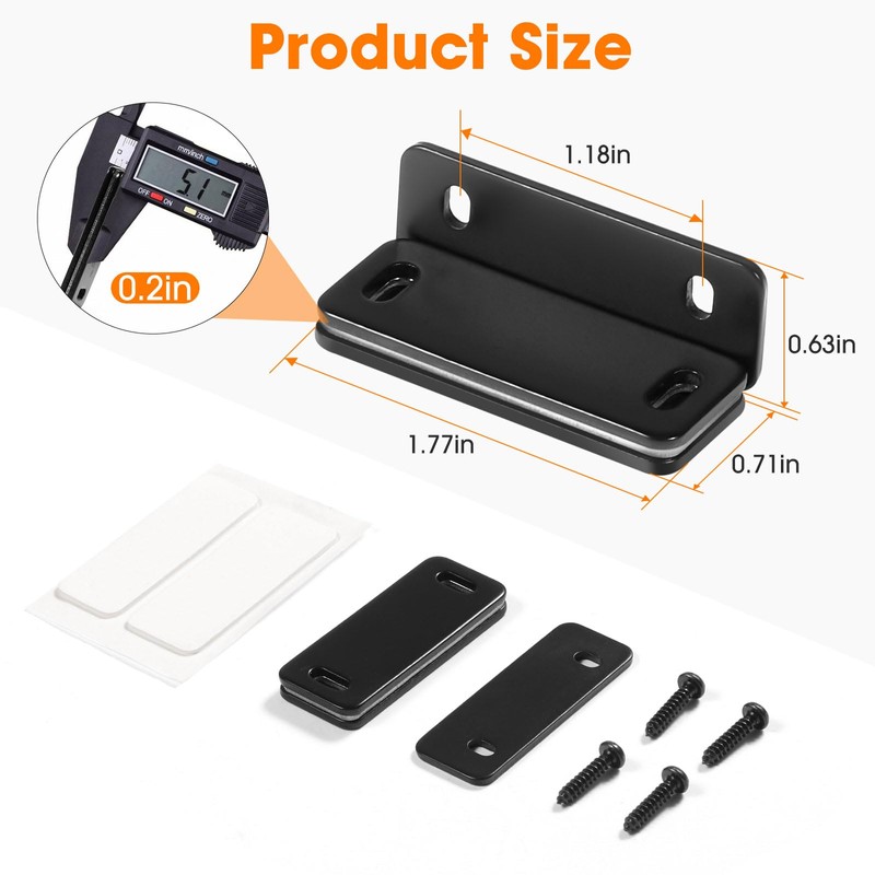 Cabinet Magnets, Magnetic Door Catch, Ultra Thin Magnetic Drawer Catch