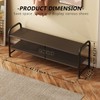 INGIORDAR Shoe Rack 2 Tier Long Storage Organizer Wide Metal