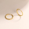 Follome Paperclip Earrings for Women 18K Gold Chain Link Hoop